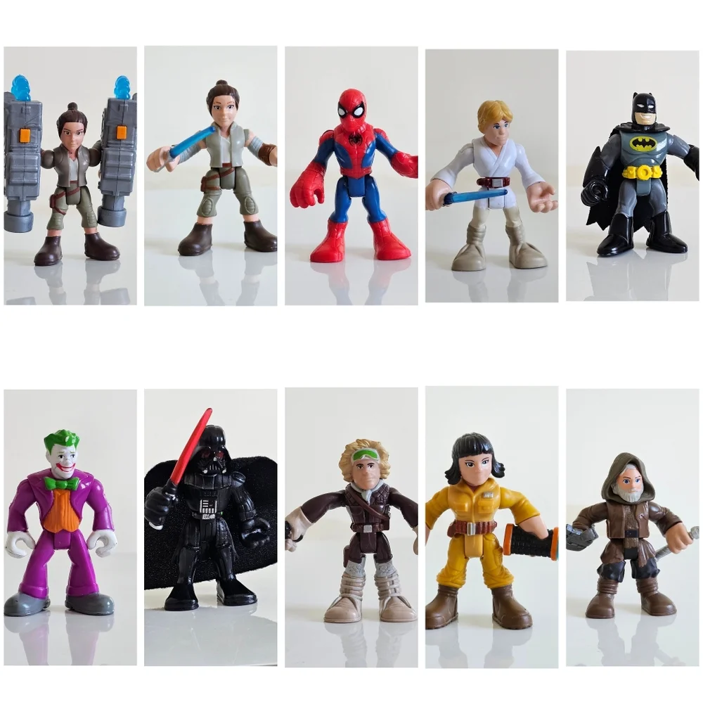 Imaginext Marvel DC Star Wars Figure Lot Batman Vader Spider-Man 10pc